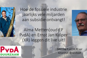 8 juli bijeenkomst in Amersfoort:  Wat kosten fossiele subsidies onze maatschappij?